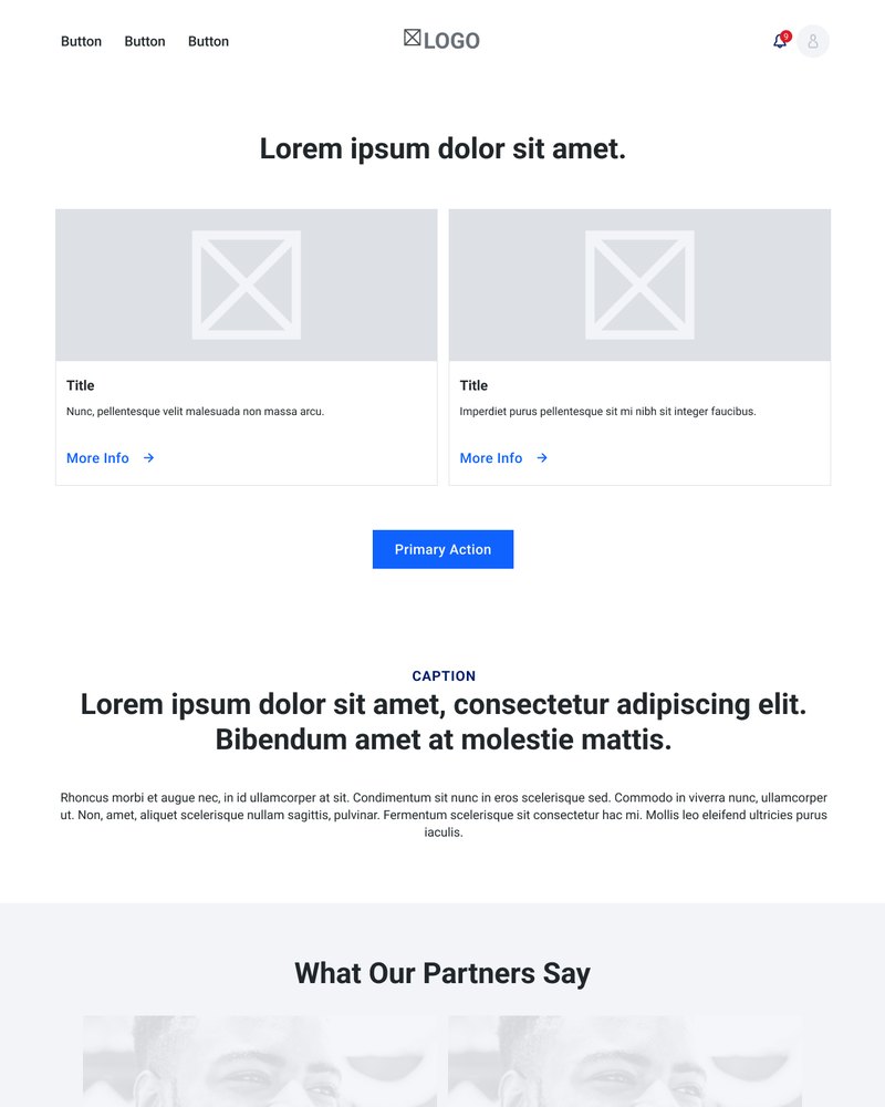 Mid-fidelity wireframe of the sign up page.